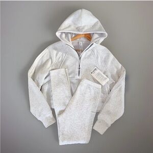 Lululemon Scuba Oversized Half-Zip Hoodie *PLUSH & “Upwest” Sweatpants Matching